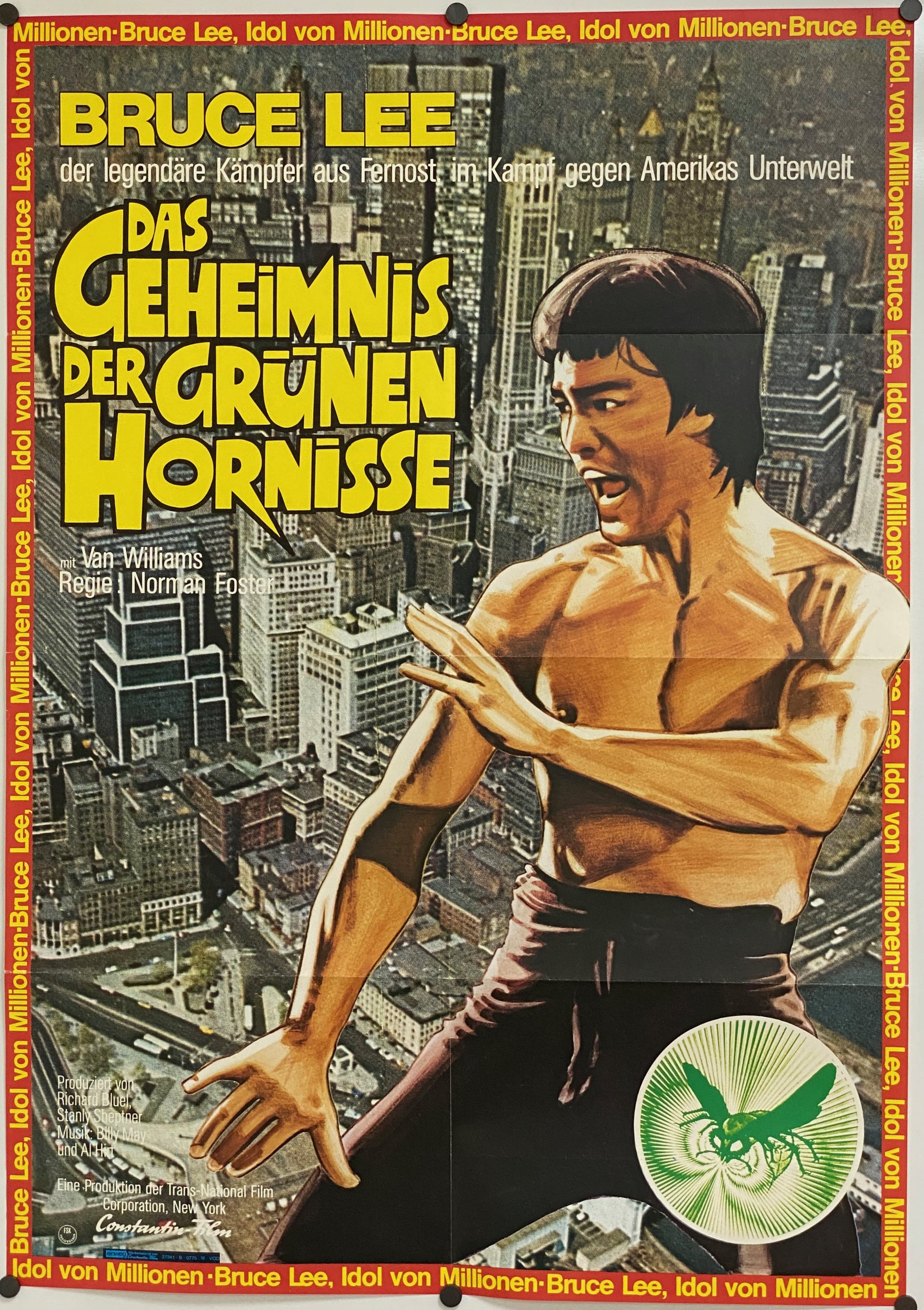 Green Hornet | 1974 | German | Vintage Movie Poster | Vintoz.com